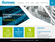 Tablet Screenshot of gunnex.cz